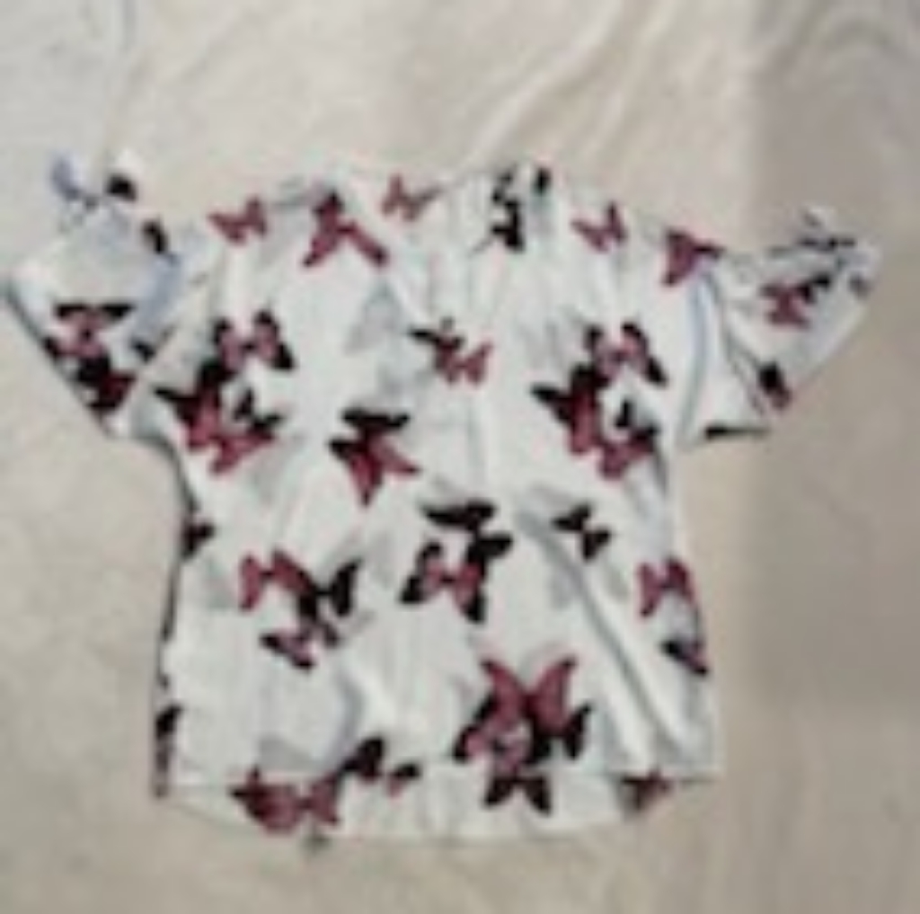 Butterfly Patterned Blouse